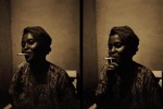 mon amie femme magnifique en en sépia à Accra, Ghana en 2002 © Photo Deborah Metsch